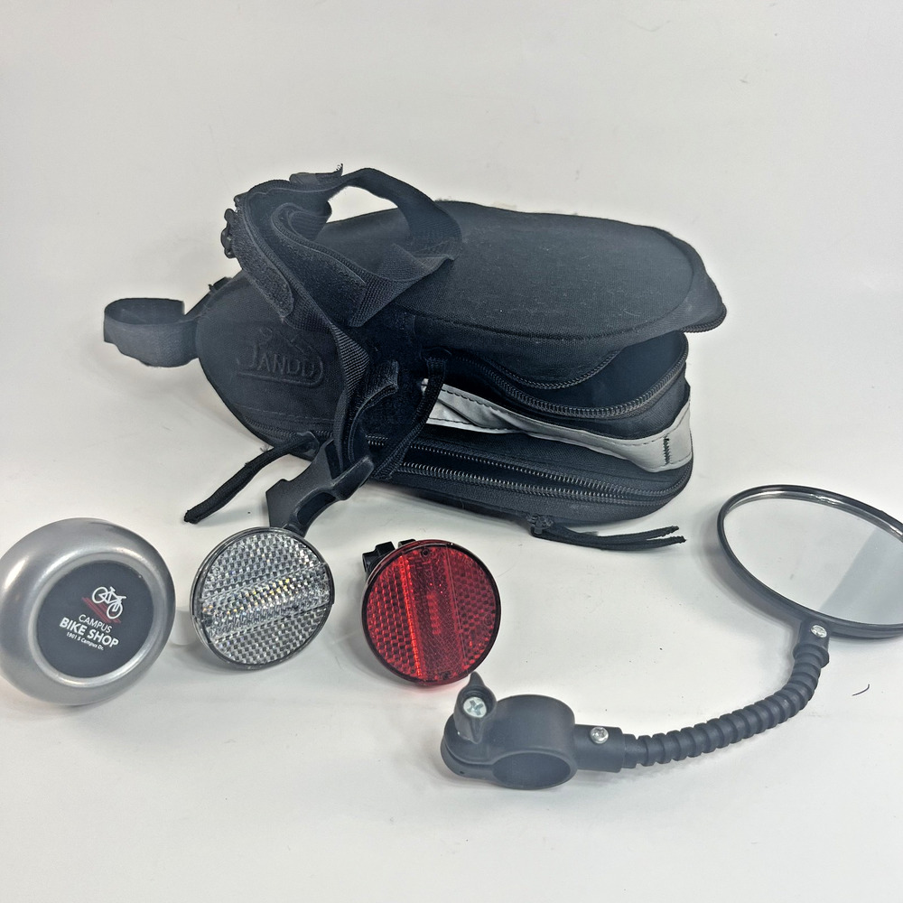 Campus Bike Shop Bicycle Accessory Lot Jandd Saddle Bag Bell Reflectors Mirror
